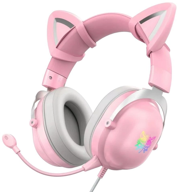 Słuchawki Onikuma X11 Cat Ear RGB Pink (ON-X11_CAT/PK) - obraz 1