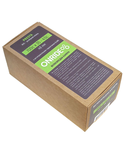 Камера ONRIDE с герметиком Slime 700x35/43C FV 48 RVC – фото, отзывы ...