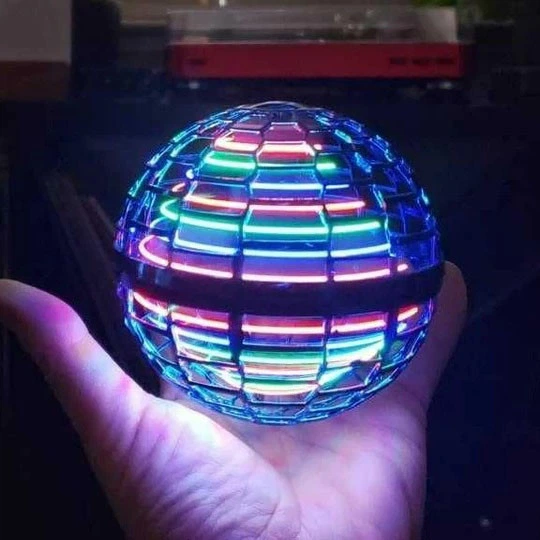 Летающий шар спиннер светящийся FlyNova pro Gyrosphere игрушка мяч бумеранг - изображение 5