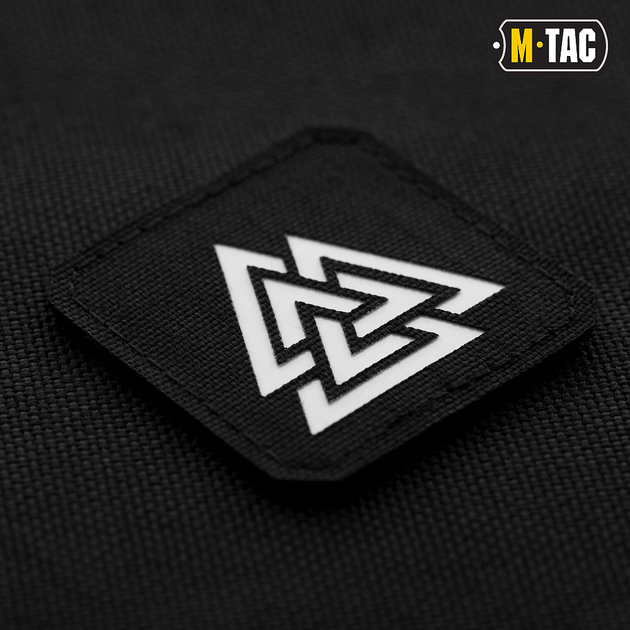 M-Tac нашивка Валькнут Laser Cut Black/GID - зображення 2