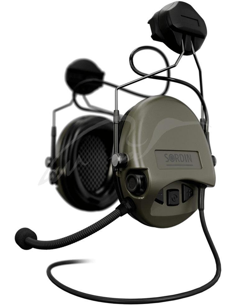 Активні навушники Sordin Supreme MIL CC з ARC Rail. Колір: зелений - зображення 2