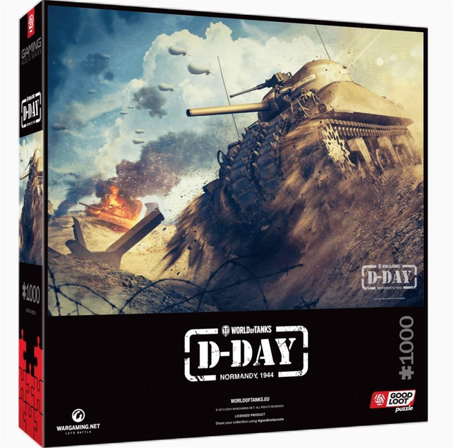 Puzzle GOOD LOOT World of Tanks D-Day 1000 elementów (5908305247524) - obraz 1