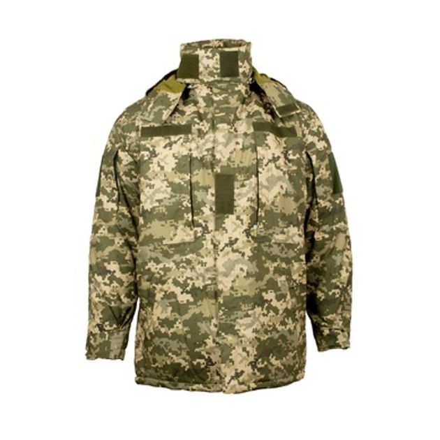 Куртка тактическая зимняя (Бушлат) Рип-Стоп ММ-14 (Украинский пиксель) 44 - изображение 1