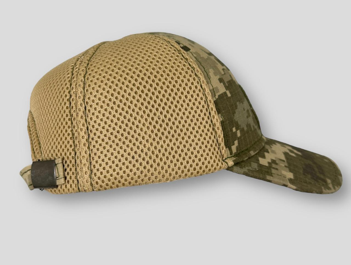 Бейсболка піксель у сітку,Чоловіча армійська камуфляжна тактична кепка піксель XL - изображение 2