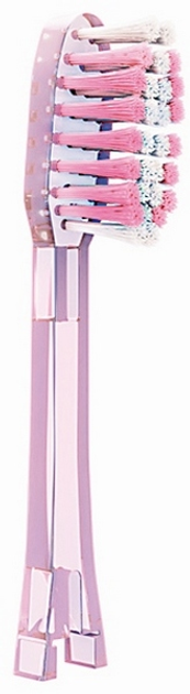  Насадки для електричної зубної щітки IONICKISS Medium Середньої жорсткості Рожева 2 шт (4969542146736) - зображення 1