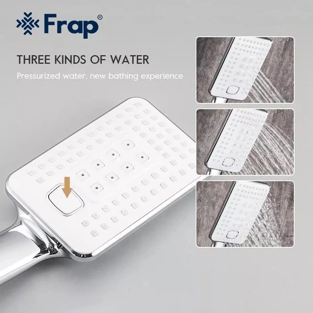 Змішувач для ванни Frap F3258 білий/хром - зображення 6