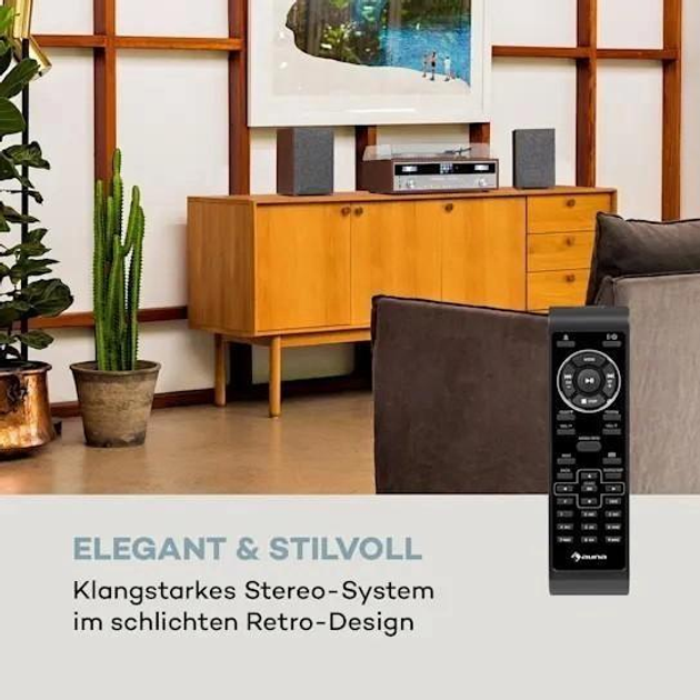 ミュージック N.N Стереосистема проигрыватель винила Auna Birmingham HiFi