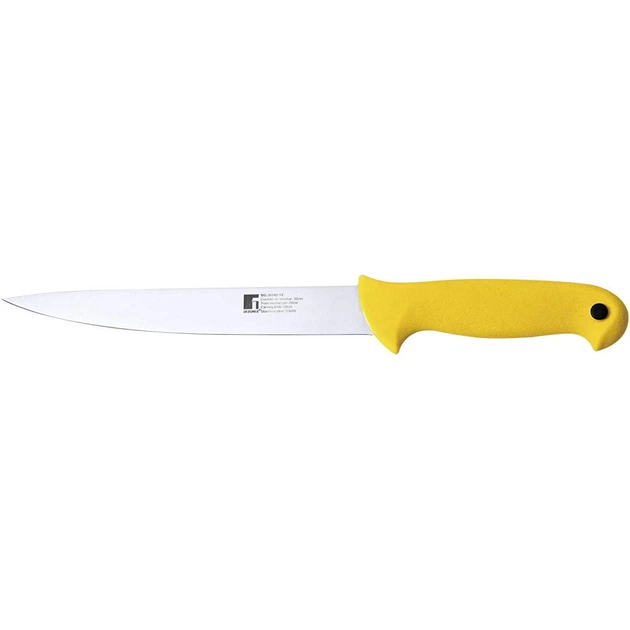 Кухонний ніж Bergner Professional color для нарізання 17,5 см (BG-39142-YE) - Фото 1 Кухонний ніж Bergner Professional color для нарізання 17,5 см (BG-39142-YE) - зображення 1
