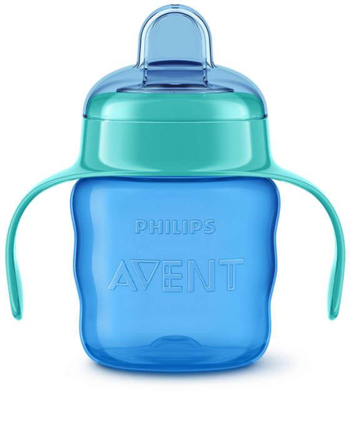 Чашка з трубочкою Philips Avent з/уст.Clas. синя 200 мл (8710103854364) - зображення 1