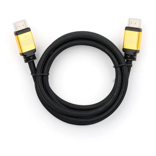Кабель мультимедійний HDMI to HDMI 1.8 m metal V2.0 Vinga (VCPDCHDMI2VMM1.8BK) - Фото 1 Кабель мультимедійний HDMI to HDMI 1.8 m metal V2.0 Vinga (VCPDCHDMI2VMM1.8BK) - зображення 1