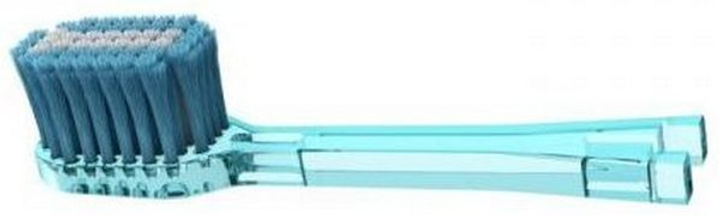 Końcówki do szczotki elektrycznej IONICKISS Ultra soft Ekstra miękka szeroka Niebieska 2 szt (4969542146835) - obraz 3
