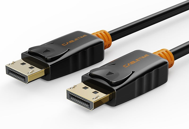 Кабель CABLETIME DisplayPort v1.2 4K 60 Hz, 2K 144 Hz 1.8 м Black (CD21K) - зображення 2