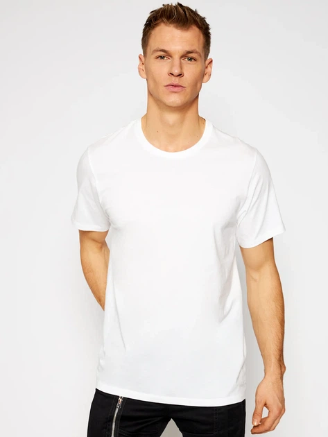 Набір футболок бавовняних довгих чоловічих Calvin Klein Underwear 000NB4011E-100 L 3 шт Білий (8719853080726) - зображення 2