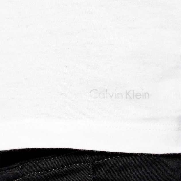 Набір футболок бавовняних довгих чоловічих Calvin Klein Underwear 000NB4011E-100 L 3 шт Білий (8719853080726) - зображення 5