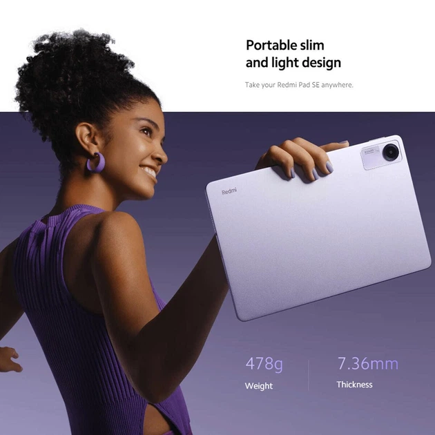 Планшет Xiaomi Redmi Pad SE 8 / 256GB Lavender Purple (фиолетовый