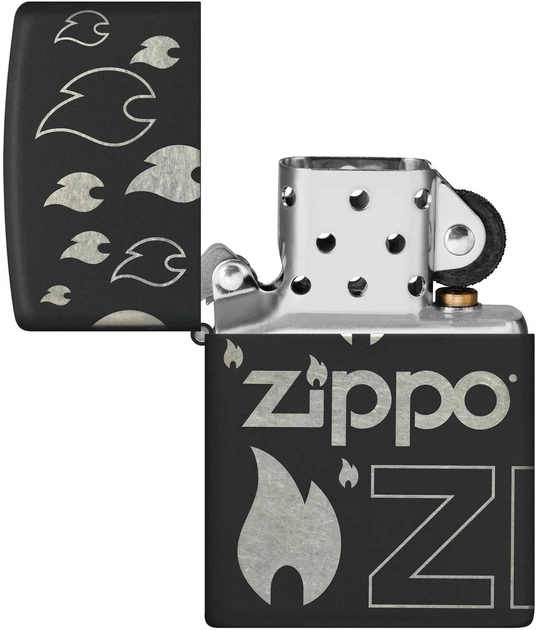 Зажигалка Zippo гравировка Черная (Zippo 48908) - изображение 6