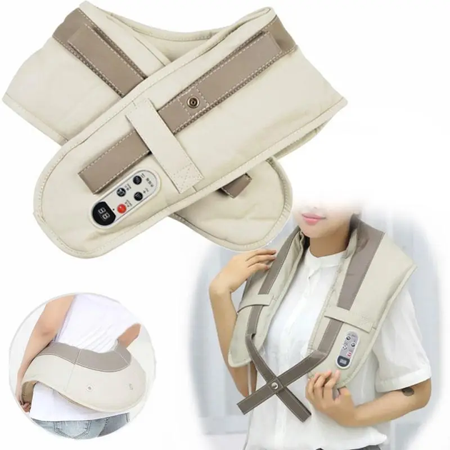 Вибромассажер Cervical Massage Shawls для шеи, плеч, спины и поясницы - изображение 4