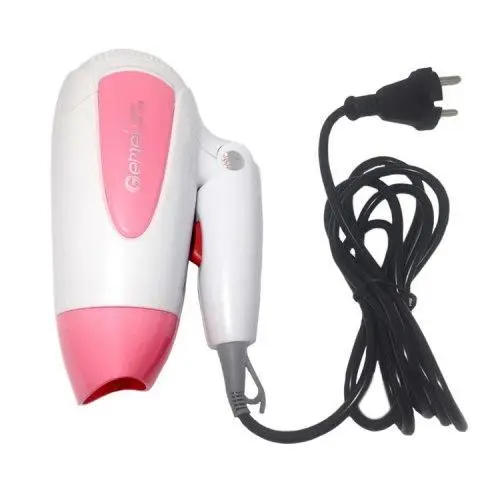 Дорожный фен Gemei GM-1756 Pink с мощностью 1200 Вт и складной ручкой для удобства хранения - Фото 4 Дорожный фен Gemei GM-1756 Pink с мощностью 1200 Вт и складной ручкой для удобства хранения - изображение 4