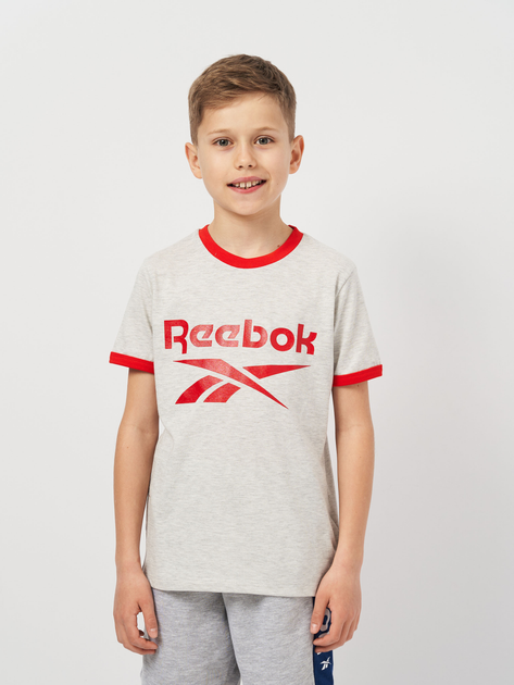 Детская футболка для мальчика Reebok H9915RB (6) 116 см Lt Grey Heather ...