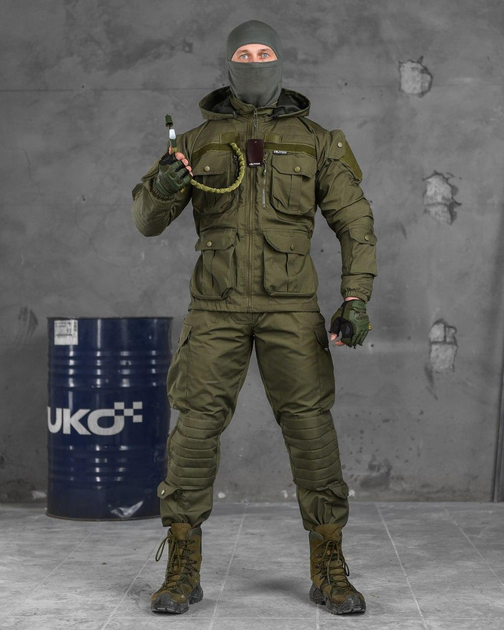 Тактический военный костюм CX/11 ( Китель + Гидратор + Штаны ), Камуфляж: Олива, Размер: XXL - изображение 1
