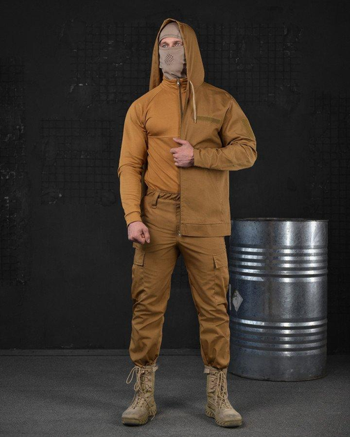 Тактичний військовий костюм TX/10 ( Кітель + Убакс + Штани ), Камуфляж: Койот, Розмір: L - зображення 1