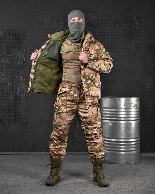 Тактичний теплий зимовий військовий костюм Lader Plus ( Куртка + Штани ), Камуфляж: Мультикам, Розмір: XL - зображення 2