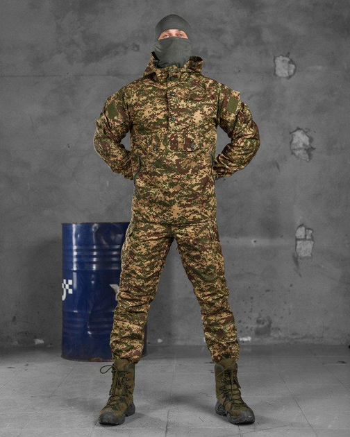Тактический военный комплект горка Zonder ( Куртка + Штаны ), Камуфляж: Пиксель, Размер: L - изображение 1