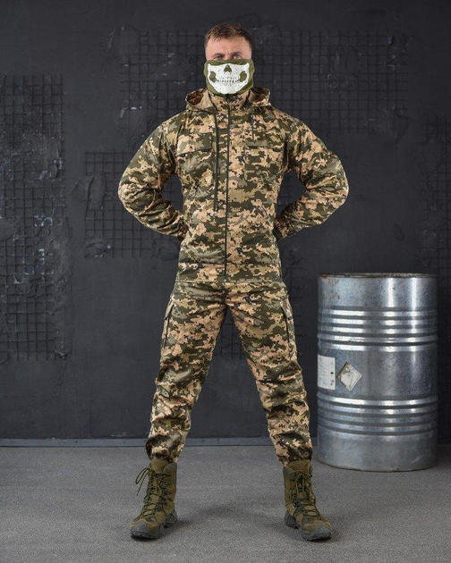 Тактичний військовий костюм Tac ( Китель + Убакс + Штани ), Камуфляж: Піксель ЗСУ, Розмір: L - зображення 2