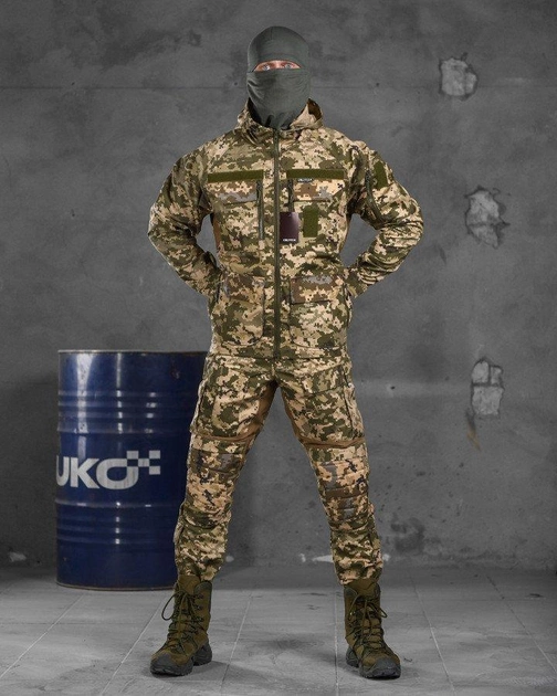 Тактический военный костюм LC/11 ( Китель + Штаны ), Камуфляж: Пиксель, Размер: M - изображение 1