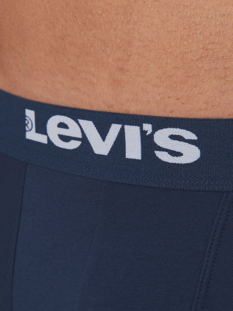 Zestaw majtek męskich typu bokserki 2 szt Levi's Solid Basic Boxer Brief Organic Co 2P 701222842-006 M Granatowy (8720245437684) - obraz 3