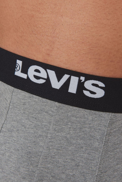 Набір трусів-боксерів чоловічих 2 шт Levi's Solid Basic Boxer Brief Organic Co 2P 701222842-007 XL Сірий (8720245437752) - зображення 4