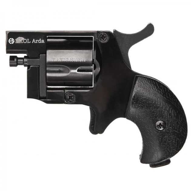 Стартовый шумовой револьвер Core Ekol Arda Black ( Револьверный 8 мм) - изображение 1