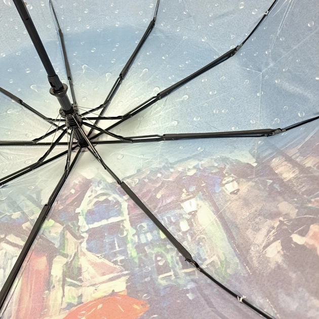 Зонт женский Frei Regen полуавтомат атлас #090735 - изображение 6