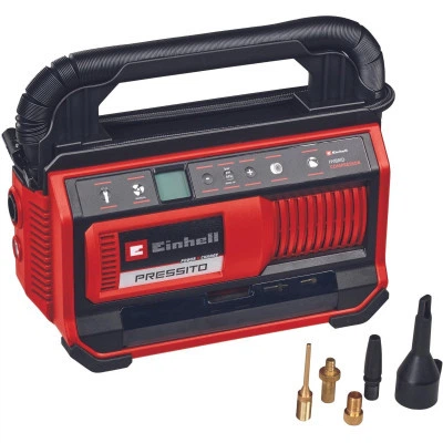 Автомобильный компрессор Einhell гібридний PRESSITO 18/25 Hybrid, PXC, 230/18В, 11бар, 25л/хв, можливість всмоктування, шланг 710 (4020430) - Фото 1 Автомобильный компрессор Einhell гібридний PRESSITO 18/25 Hybrid, PXC, 230/18В, 11бар, 25л/хв, можливість всмоктування, шланг 710 (4020430) - изображение 1