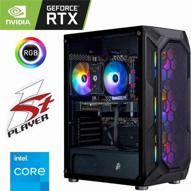 Компьютер 1stPlayer Core i7 13700KF / RTX 4060 Ti 8ГБ / 32ГБ DDR5