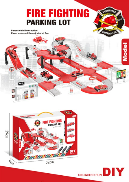 Zestaw Hh Poland Parking strażacki + Autka (5905698344410) - obraz 2