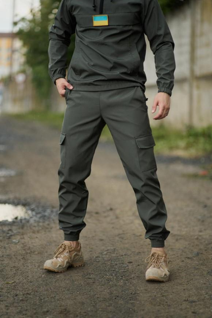 Мужские штаны с манжетами демисезонные Terra Intruder 0166 M Хаки ( IN - 0166/01 B ) - изображение 1