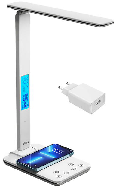 Lampka biurkowa LED Media-Tech MT222 z wbudowaną ładowarką bezprzewodową LEDITOU - obraz 7