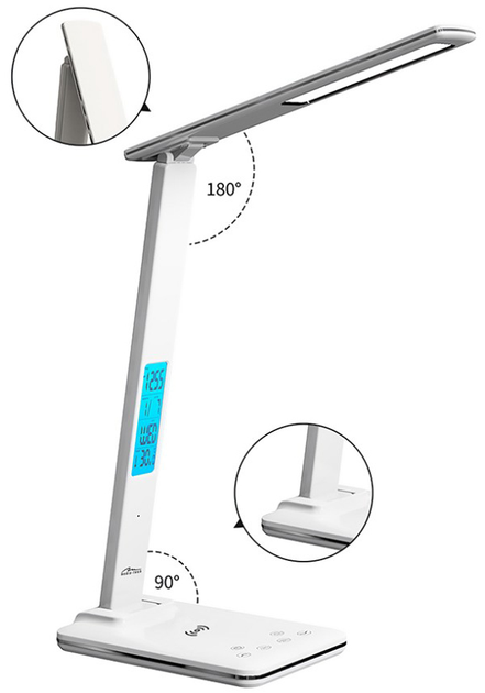 Lampka biurkowa LED Media-Tech MT222 z wbudowaną ładowarką bezprzewodową LEDITOU - obraz 9