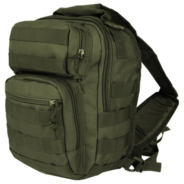 Рюкзак однолямковий MIL-TEC One Strap Assault Pack 10L Olive - зображення 2