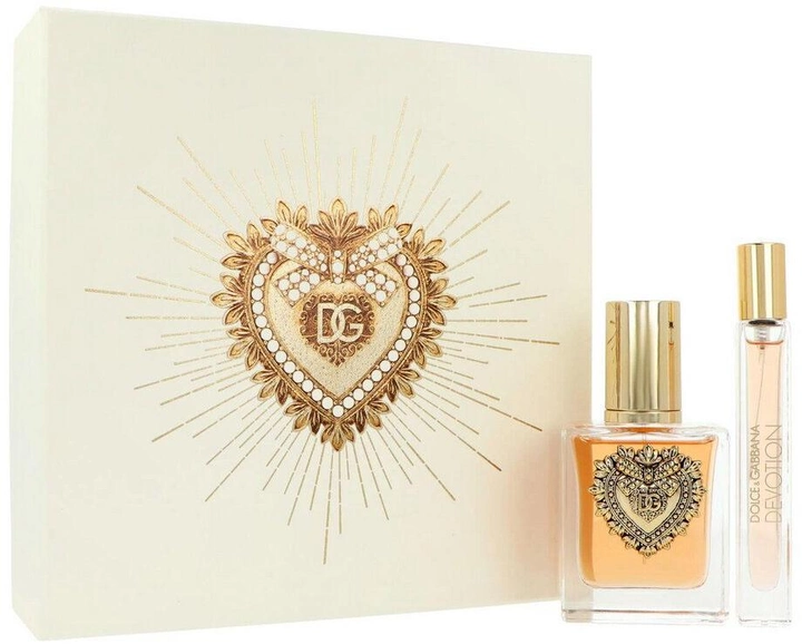 Zestaw prezentowy damski Dolce and Gabbana Devotion Woda perfumowana 50 ml + Woda perfumowana 10 ml (8057971185429) - obraz 1