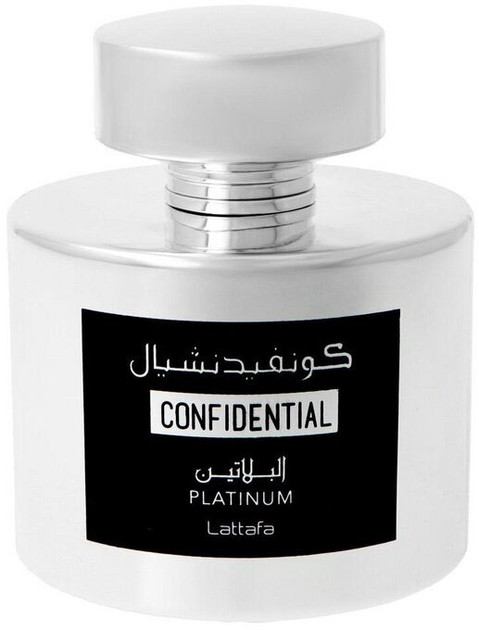 Woda perfumowana męska Lattafa Confidential Platinum 100 ml (6291107459714) - obraz 1