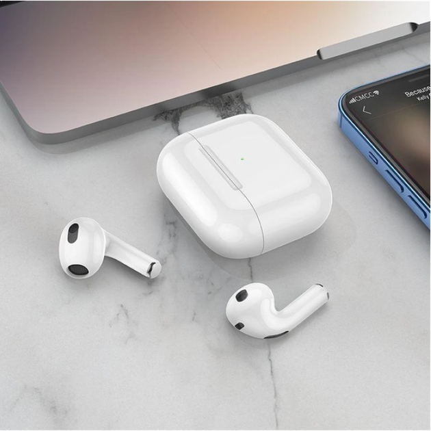 Беспроводные Bluetooth наушники вкладыши BOROFONE BW13 TWS с зарядным кейсом Белый - изображение 4