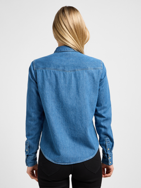 Koszula damska jeansowa Lee 112320215 S Niebieska (5401018885965) - obraz 2