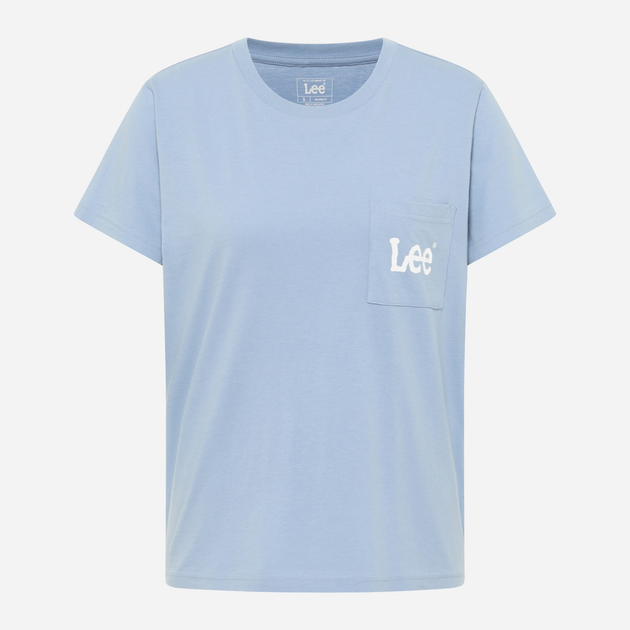 Koszulka damska bawełniana Lee 112350254 XL Niebieska (5401019826585) - obraz 6