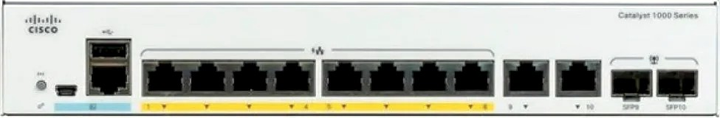 Комутатор Cisco Catalyst C1000-8P-2G-L PoE+ (889728248792) - зображення 2