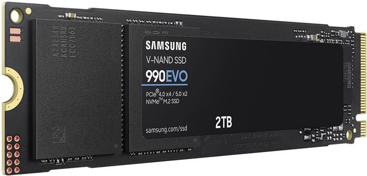 Накопичувач SSD 2ТB Samsung 990 EVO M.2 2280 PCIe 5.0 x4 NVMe V-NAND TLC (MZ-V9E2T0BW) - изображение 2