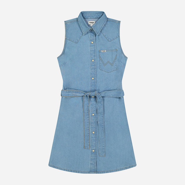 Плаття-сорочка жіноче Wrangler 112351310 M Блакитне (5401019939230) - зображення 6
