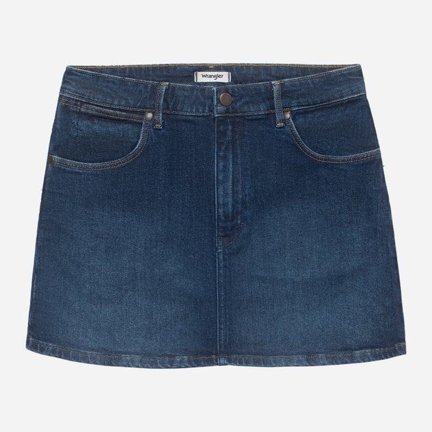 Spódnica trapezowa damska jeansowa Wrangler 112351749 L Niebieska (5401019942131) - obraz 6