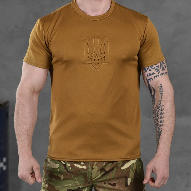 Потоотводящая мужская футболка Punishment с принтом "Герб" койот размер 3XL - изображение 1